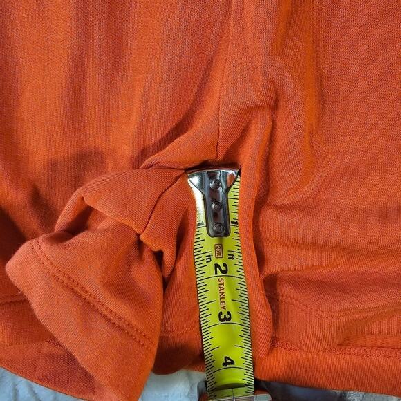 Lou & Grey Signaturesoft Shorts Womens S Orange Fleece Lounge Relaxed Fit Preppy - Picture 4 of 6
